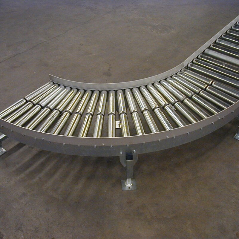 AX100 odriven kurva delade rullar