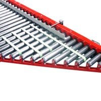MH Modules KE500 Vinkelanslutning med belt on rollers