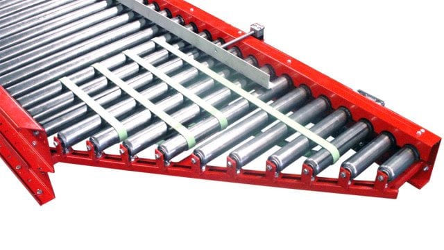 MH Modules KE500 Vinkelanslutning med belt on rollers
