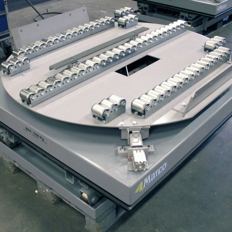 MH Modules PA1500 Turntable With Rollbar Stop Lock On Lift Table